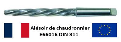 Alésoirs de chaudronnier E66016-DIN 311 HSS M2 conicité 1/10éme CM2 Ø12