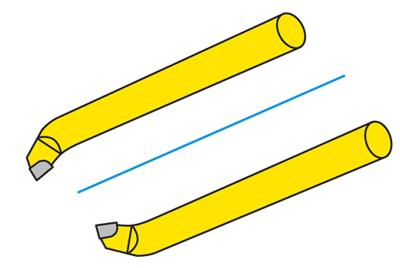 Outil à aléser & dresser section ronde - ISO 309