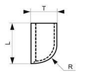 Plaquette carbure à braser ISO Forme B B10 10X6X4X4 K20