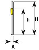 Lame de tronçonnage Block for blades 32-3