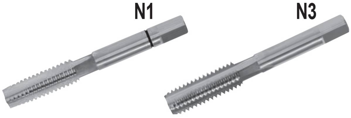 Tarauds main coupe à gauche UNF HSS DIN 352 ANSI B1.1