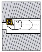 Barre d'alésage carbure lubrifié E12M SCLCL 06 Carbide Boring Bar