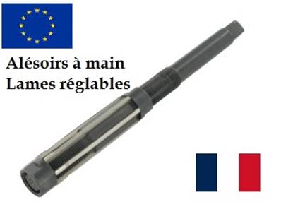 Alésoirs à main Lames réglables HSS M2 Ø10,50-12