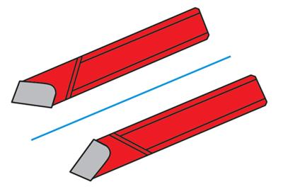 Grain d'alésage à charioter 30° section ronde - ISO 230