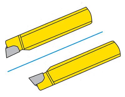 Grain d'alésage couteau à 90° section ronde