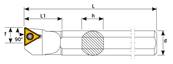 Barre d'alésage S25R STFCL 16 Boring Bar