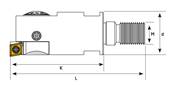 Barre d'alésage 32-40 K050 M16 CCMT 06 Boring Tool