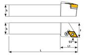 Porte outil de tournage PDJNL 3232 P15 External Turning Holder