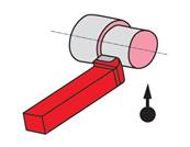 Outils de tour coudé à dresser les faces à droite ISO 305 - DIN 4977 K20 carré de 16
