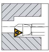 Barre d'alésage lubrifié A12K STFCR 11 Boring Bar (Cooled)