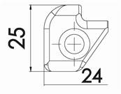 Plaquette KNUX/Left Clamp