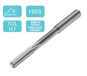 Alésoir machine taille droite queue cylindrique DIN212A/C H7 HSS-M2 Ø10