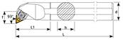 Barre d'alésage S50U MTUNR 22 Boring Bar