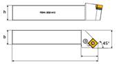 Porte outil de tournage PSSNL 2525 M12 External Turning Holder