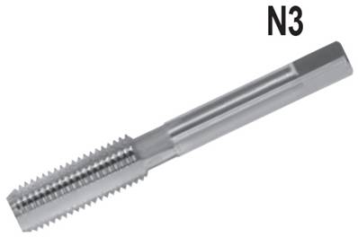 Taraud main rectifié étagé gaz DIN 5157 Co5 BSP 1/2 x 14 - N°3