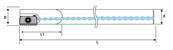 Barre de filetage carbure lubrifié D9,9 d08 L125 A12 S12 Carbide Threa Cutting Tool