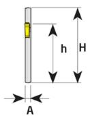 Lame de tronçonnage Block for blades 26-4