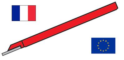 Outil à tronçonner à droite burin de décolletage 06X06 L 30