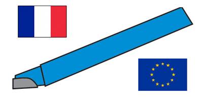 Outils de tour à charioter droit à droite ISO 301 / DIN 4971 P30 carré de 25