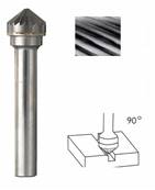 Carbure conique à 90° denture simple