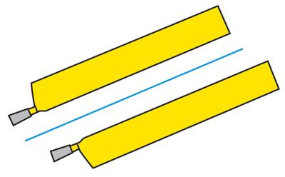 Outil à saigner - ISO 307