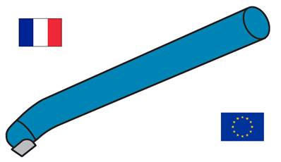 Outils de tour à aléser à droite ISO 308 - DIN 4973 P30 Ø 25