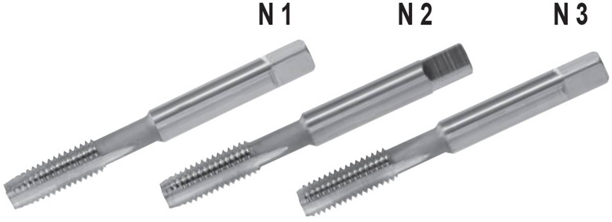 Tarauds main HSS ISO 529 entrée corrigé extra fin UNEFC