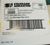 Standard abrasives 2" Ø 51 mm, grain 120 TS Changement Rapide Disque