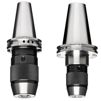 Mandrin de perçage monobloc auto-serrant APU DV40 & DV50