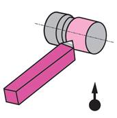 Outils de tour de finition ISO 451- DIN 4955 HSS-Co10% carré de 10