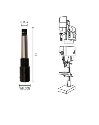 Adaptateur CM2/WELDON 160 mm