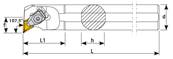 Barre d'alésage S50U DDQNR 15 Boring Bar