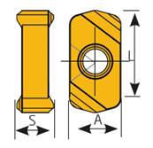 Fraise à surfacer D063 d22 Z09 LOGU 03 Face Mill