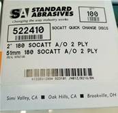 Standard abrasives 2" Ø 51 mm, grain 180 TS Changement Rapide Disque