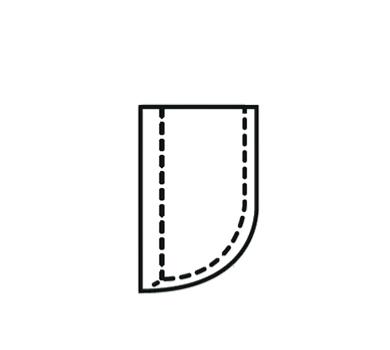 Plaquette carbure brasée forme B