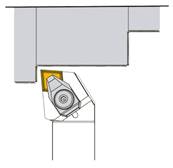 Porte outil de tournage exterieur 95° DCLNR L 125 - L1 30