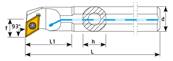 Barre d'alésage lubrifié A10J SDUCR 07 Boring Bar (Cooled)