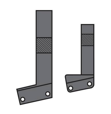 Porte outil pour lames «ROBEY» - Section 20x20 - Longueur 130