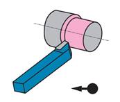 Outil à tourner de décolletage à Gauche - Section 20x20