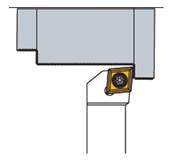 Porte outil de tournage exterieur 95° SCLCL - L 110 - L1 10