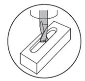 Fraise 2 Tailles - 2 Dents QC-SC Weldon HSSE – Co8% Ø 13,7