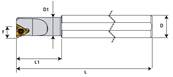 Porte outil de filetage intérieur SIR S32T - IR22 Internal Threading Toolholder