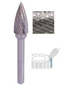 Carbure ogive tête flame SG denture croisée