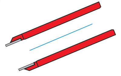 Outil à tronçonner burin de décolletage