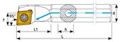 Barre d'alésage lubrifié A08H SCLCR 06 Boring Bar (Cooled)