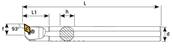 Barre d'alésage S40T PDUNL 15 Boring Bar