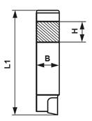 Grain d'alésage couteau à droite K20 carré de 10