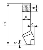 Outils de tour couteau à droite ISO 306 - DIN 4980 K20 carré de 25