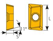 Fraise à surfacer 75° D080 d27 Z05 APKT 16 Face Mill