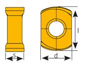 Fraise à surfacer 100° D040 d16 Z05 BLMP 09 Face Mill